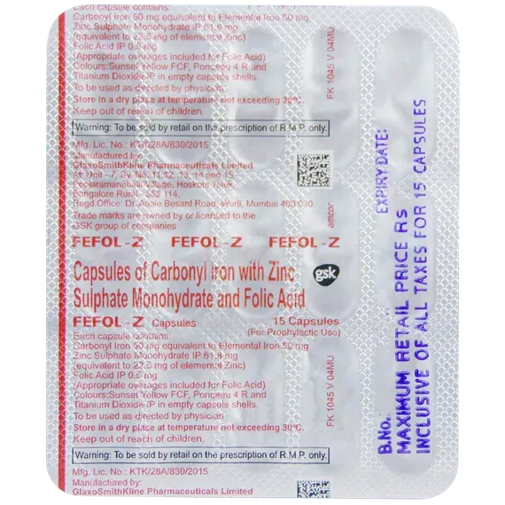 fefol z capsule 15's